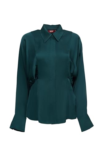 ESPRIT Bluzka damska, 305 / Emerald Green, M