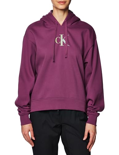 Calvin Klein Jeans Damska bluza z kapturem Gradient Ck, Amaranth, XXS
