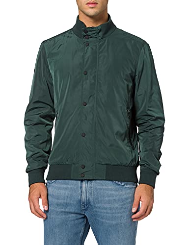 Superdry Męska kurtka Studio Harrington, Ciemny las, L