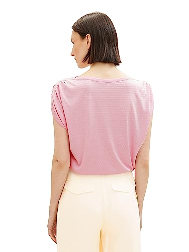 TOM TAILOR Damska koszulka basic ze strukturą, 31814 - Lilac Candy, 3XL