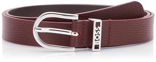 BOSS Pasek damski Apparel, Dark Red601, 80