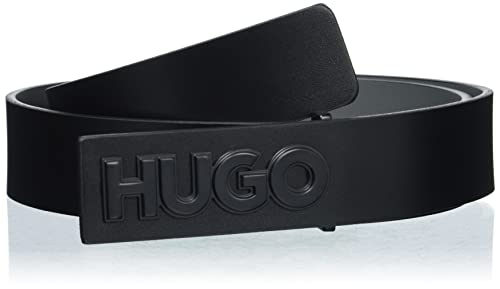 HUGO Pasek męski, czarny, 85 cm