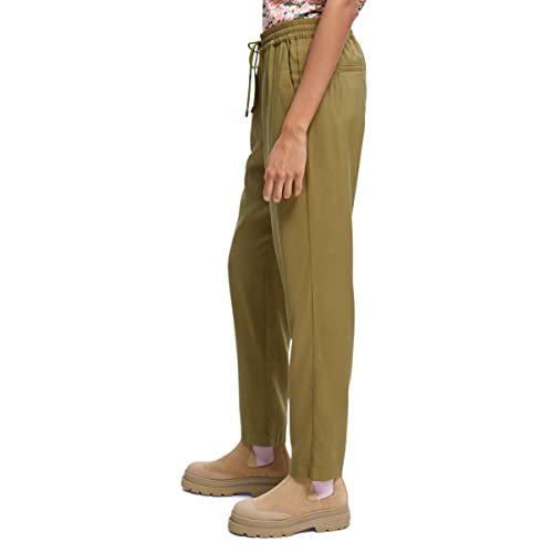 Scotch & Soda Damskie spodnie z elastycznymi nogawkami o regularnej długości, Army 0115, S