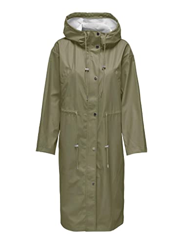 ONLY Onlrene Marie Long Raincoat Cc OTW płaszcz przeciwdeszczowy, aloes, M