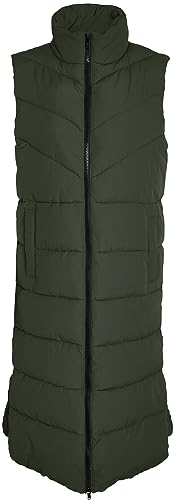 Noisy may Damska kamizelka NMDALCON S/L X-Long Vest NOOS pikowana kamizelka, zielony Kombu, XL, Kombu Green, XL