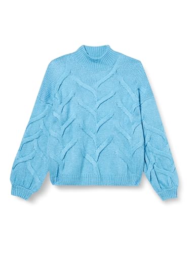 nascita Damski sweter z dzianiny 19019563-NA03, średni niebieski, XL/XXL, średni niebieski, XL-XXL