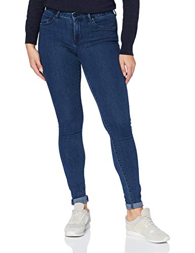 ONLY Spodnie damskie, niebieski (Dark Blue Denim), 32 PL