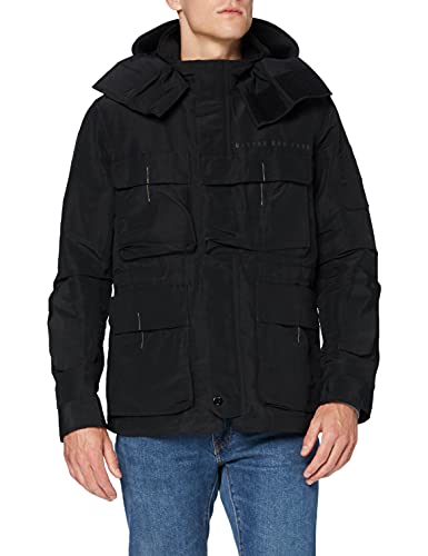 G-STAR RAW Męska kurtka polowa z wieloma kieszeniami, Czarny (dk czarny C771-6484), M