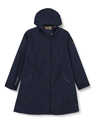 Camel Active Womenswear Damski płaszcz 310554/1F37 Coat, niebieski (Night Blue), 34 (DE), niebieski (Night Blue)