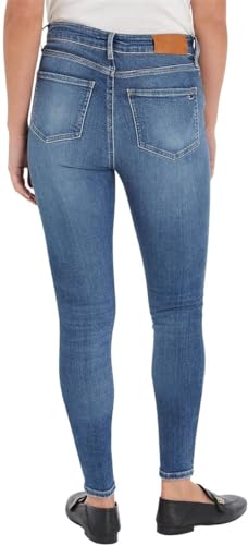 Tommy Hilfiger Damskie spodnie jeansowe TH Flex Harlem U Skinny HW Leo, 36W / 30L, Lew, 36W / 30L