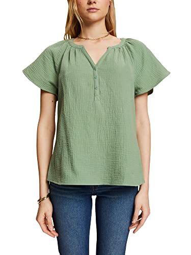 edc by ESPRIT Damska bluzka 053CC1F304, 266/PALE khaki 2, XXL, 266/Pale Khaki 2, XXL