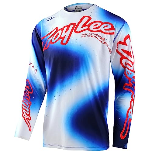Troy Lee Designs Koszulka Motocross SE Ultra Lucid Ultra wentylowane i Wygodne, Biały, L