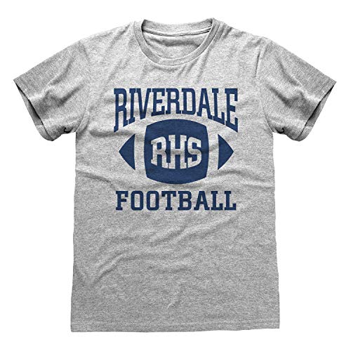 Popgear Męska koszulka piłkarska Riverdale RHS Bulldogs Heather Grey, szary, L