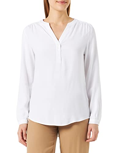 Seidensticker Damska bluzka Regular Fit z długim rękawem, biała, 34, biały, 34