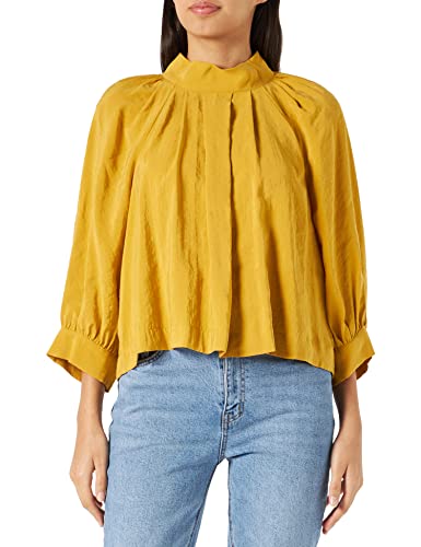 Sisley Bluza damska 59ESLQ02R, Mustard 3P8, S