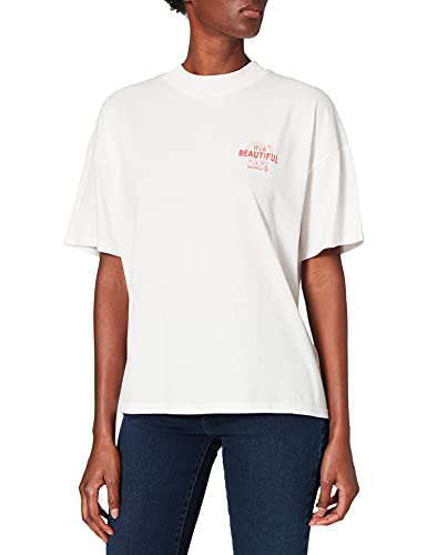 Wrangler Damska koszulka z wysokim dekoltem dla dziewczyny, Prawie fiołkowy, L