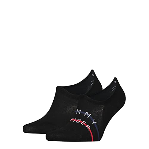 Tommy Hilfiger Męskie stopki TH Men 2P CF2Y, czarne, 43/46, czarny, 43-46 EU