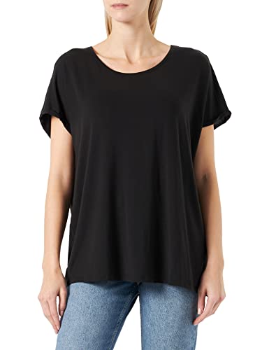 VERO MODA Damski szal kominowy VMAYA Plain SS Top GA NOOS Curve, czarny, M