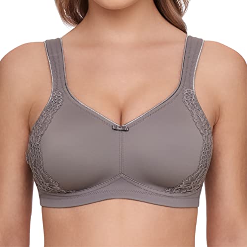 Susa Damski biustonosz z fiszbinami London Minimizer, szary (Frosty Lavender 268), 95B