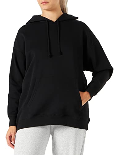 PIECES Damska bluza z kapturem PCCHILLI LS Oversized NOOS BC Bluza z kapturem, czarna, M