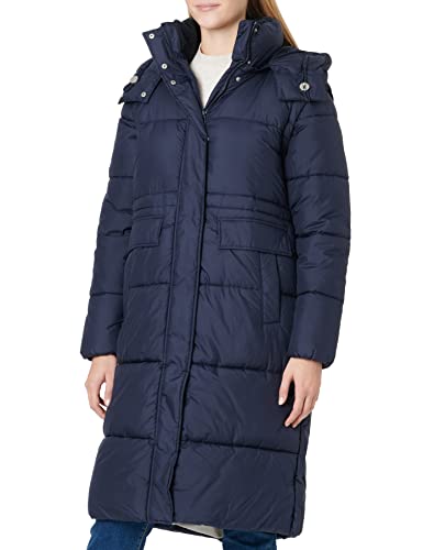 TOM TAILOR Damski Długi płaszcz zimowy 1032504, 30025 - Navy Midnight Blue, M