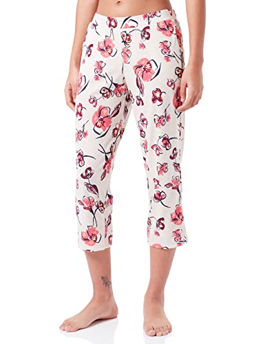 Schiesser Hose 3/4 Pończochy Pijama Damskie, Kość słoniowa, 34