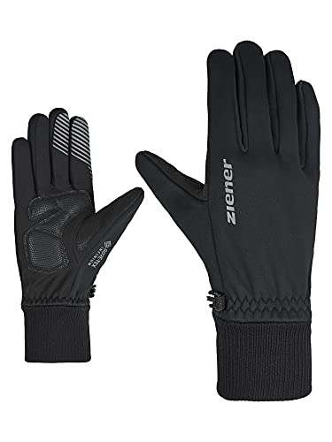 Ziener Unisex DIDEALIST rękawiczki rowerowe, zimowe | Gore-Tex Infinium, wyściełane, długie palce, dotykowe, czarne, 9