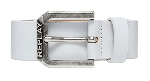 Replay Pasek męski, Optical White 001, 90