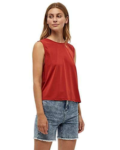 DESIRES Damska bluza Juliet Sleeveless Blouse, Burnt Red, S