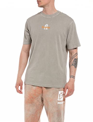 Replay Męski T-shirt M6593, szary (Nepali Grey), XXL, 585 Nepali Grey, XXL