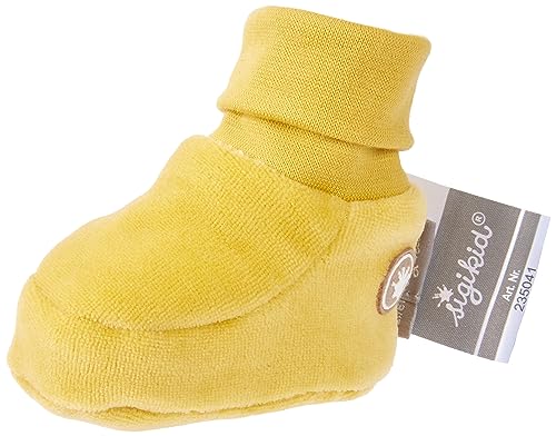 Sigikid Buty dziecięce, uniseks, watowane klasyczne buty dla chłopców i dziewczynek, żółte, 16/18, żółty, 16-18 EU