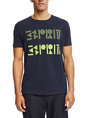ESPRIT Męski t-shirt 102EE2K303, 400/NAVY, XXL