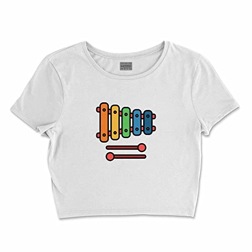 Bona Basics, Koszulka damska z nadrukiem cyfrowym,%100 bawełna, biała, casualowa, topy damskie, rozmiar: XL, biały, XL Krótki