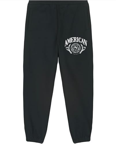 AMERICAN COLLEGE USA Spodnie dresowe męskie, Antracyt, L