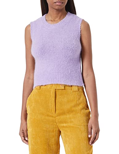 Sisley Damska bluza bez rękawów 102VM101X Jacket, Lilac 7V0, L