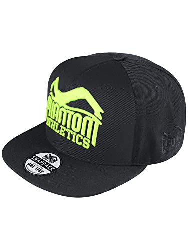 Phantom Sport Cap męska czapka fitness – czapka bejsbolowa, Team - czarny neonowy, jeden rozmiar