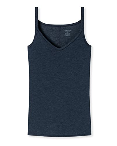 Schiesser Damski top typu spaghetti, bielizna, niebieski (nachtblau), XL