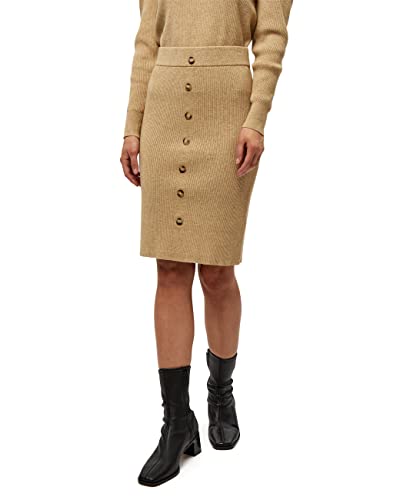 Minus Damska spódnica z dzianiny Maranola, 354 Nomad Sand Melange, XL