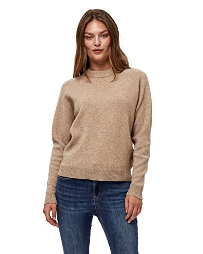 Peppercorn Damski sweter Rosalia, ciepły melanż piaskowy, XL