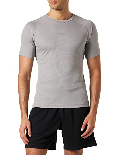 Champion T-shirt męski Athletic C-tech Quick Dry Poly Mesh S/S, szary, XL