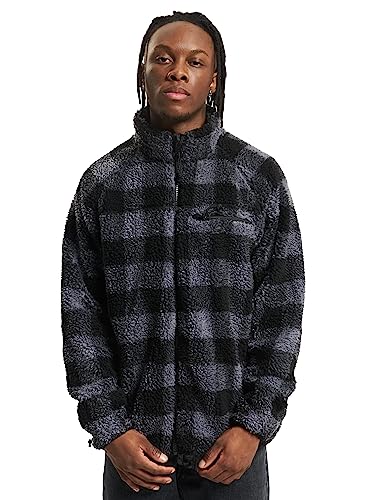 Brandit Męska kurtka polarowa, szary/czarny, 5XL