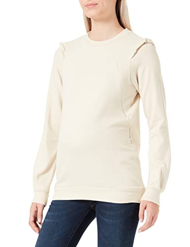 Noppies Maternity Top Olyphant Nursing Long Sleeve T-Shirt, Rainy Day-P615, M