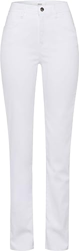 BRAX Damskie spodnie w stylu Mary z bawełny stretch, biały, 31W / 30L