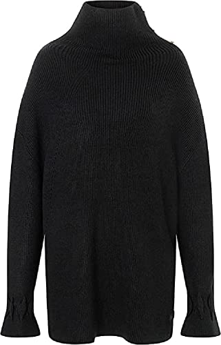 Timezone Damski sweter z krótkim rękawem, szary melanż, L