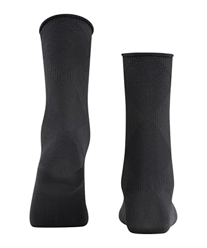 Burlington Fine Argyle damskie skarpety sztuczny jedwab czarny granatowy wzorzyste długość do połowy łydki 1 para, Czarny (czarny 3000), 38.5-39.5 EU