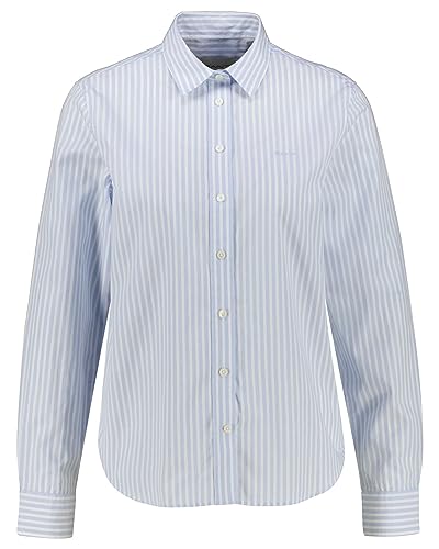 GANT Bluzka damska Reg Poplin Stripe, jasnoniebieski, 42