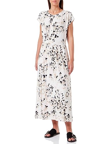 Taifun Sukienka damska 381316-16230, Light Creme we wzory, 38, Jasny krem we wzory, 38