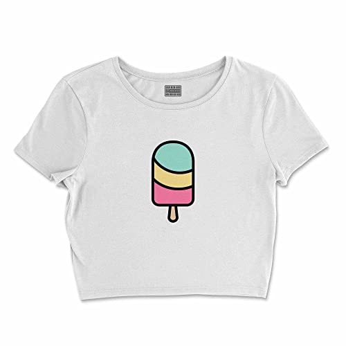 Bona Basics, Damski T-shirt basic, z nadrukiem cyfrowym, 100 bawełny, biały, swobodny, damski top, rozmiar: M, biały, M