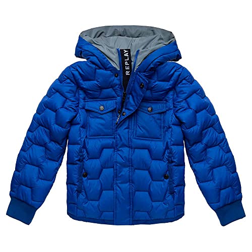 Replay Chłopięca SB8031 kurtka pikowana, 482 ELETRIC Blue, 14A