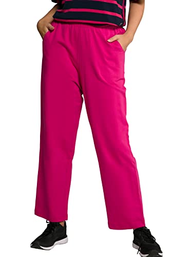 Ulla Popken Damskie spodnie do biegania, Pink Peacock, 46